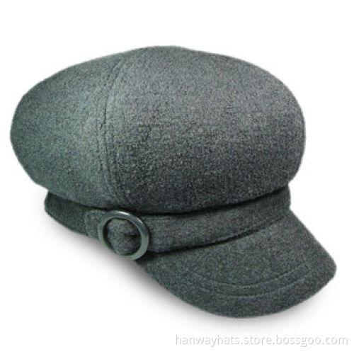 Women's Hat with Self Band and Plastic Round Buckle Trim, Available in All Designs, Sizes, Colors
